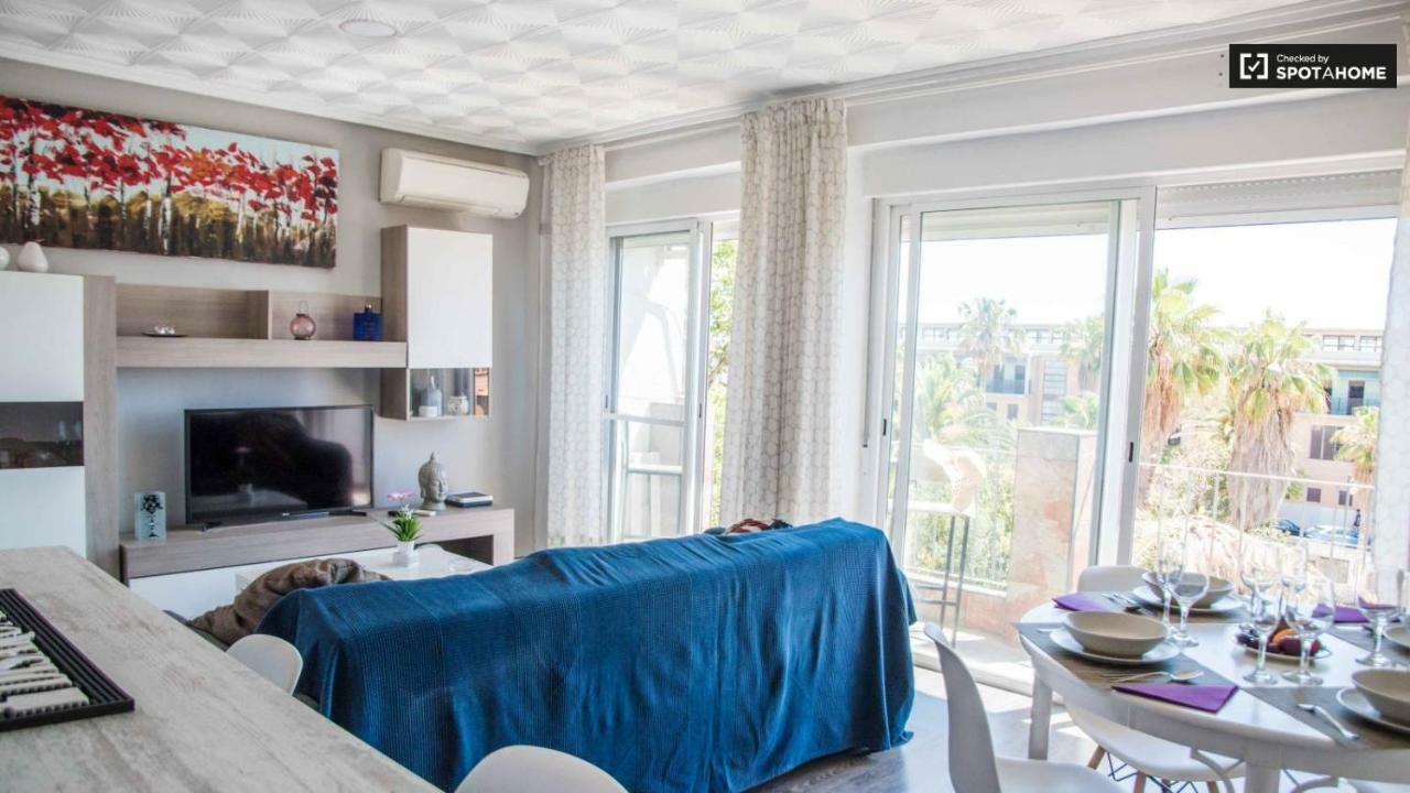Apartmentsuitespain Atic Panoramic Beach Valencia Buitenkant foto
